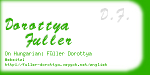dorottya fuller business card