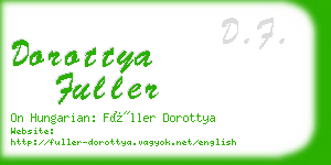 dorottya fuller business card